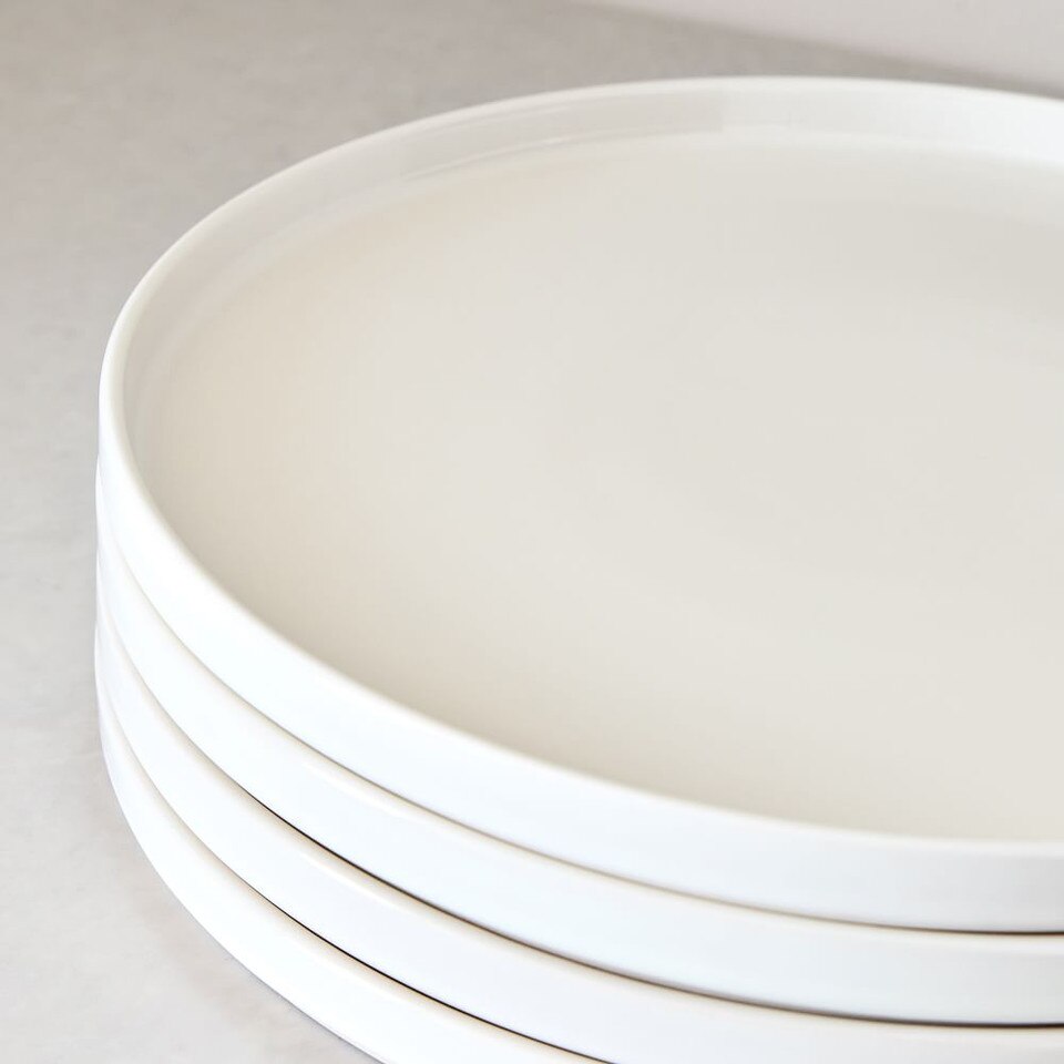 StraightSided Stoneware Dinner Plates West Elm UK